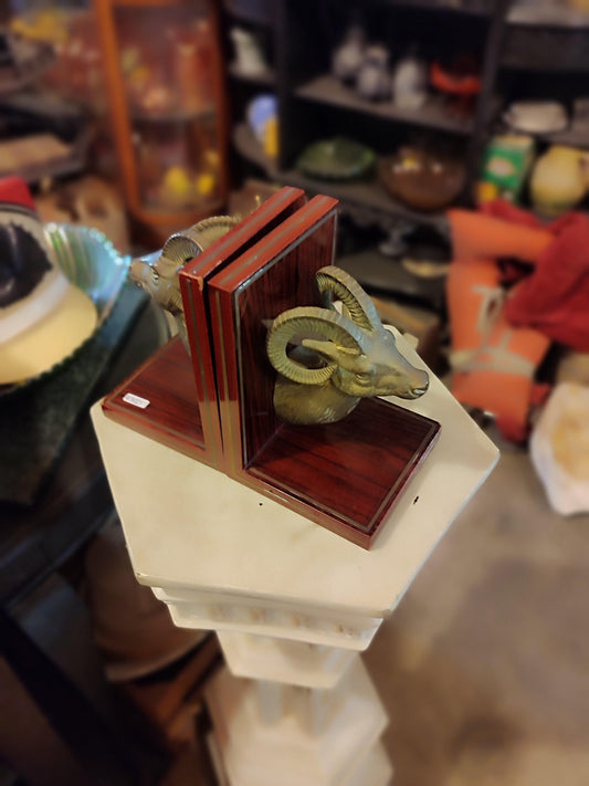 Goat-Themed Bookends - Antiques Bazaar Ensenada