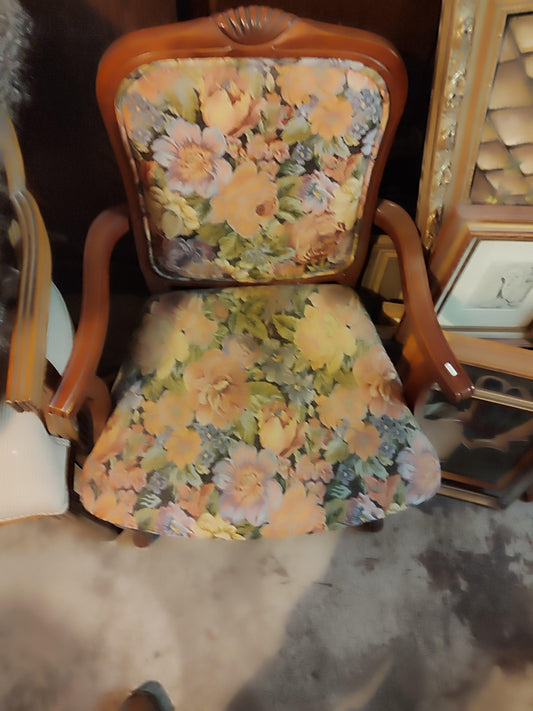 Unique Upholstered Vintage Armchair - Antiques Bazaar Ensenada