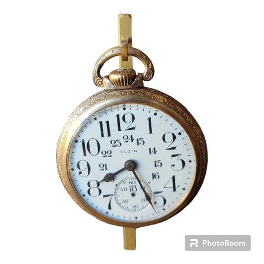 reloj de bolsillo Elgin Railroad - Antiques Bazaar Ensenada