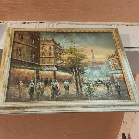 Paris Boulevard- Painting - Antiques Bazaar Ensenada
