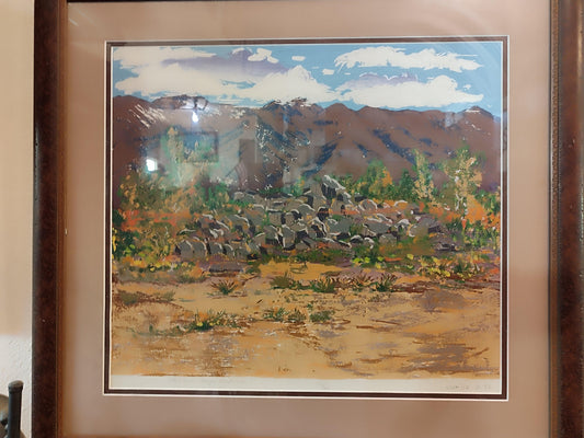 "Pico seco" Litograph By castillo-Painting - Antiques Bazaar Ensenada