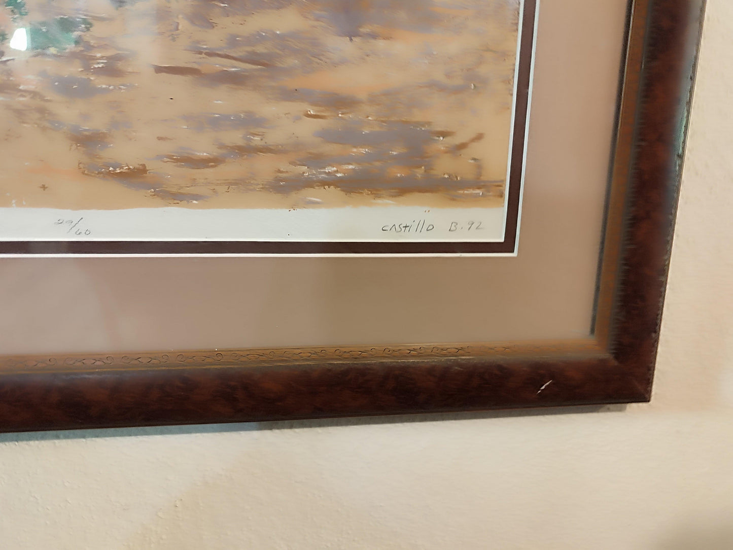 "Pico seco" Litograph By castillo-Painting - Antiques Bazaar Ensenada