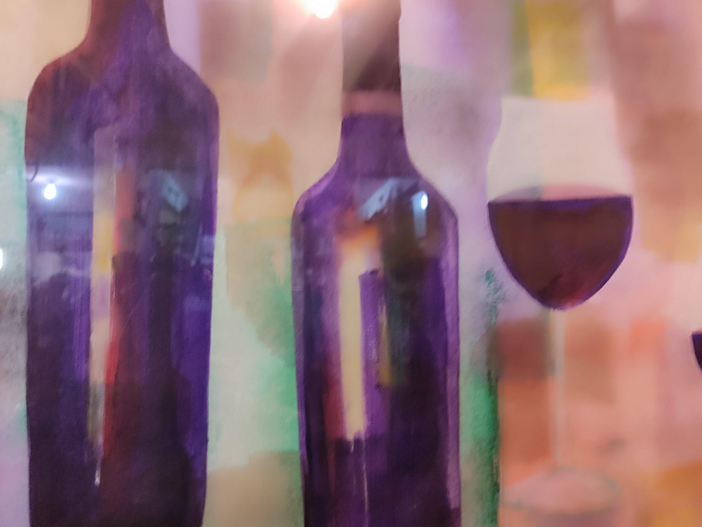 painting depicting wine glasses - Antiques Bazaar Ensenada