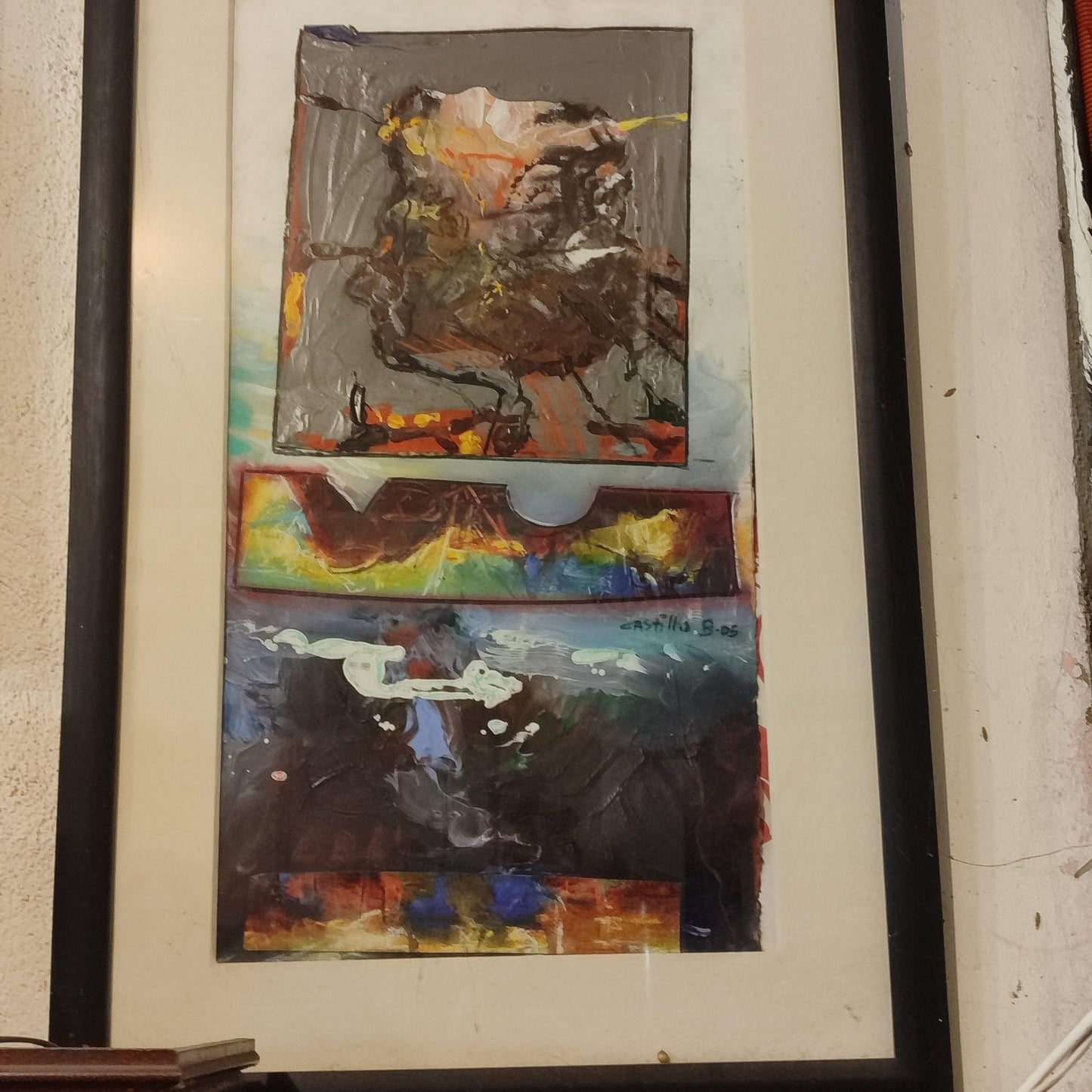 Abstract painting By Castillo - Antiques Bazaar Ensenada
