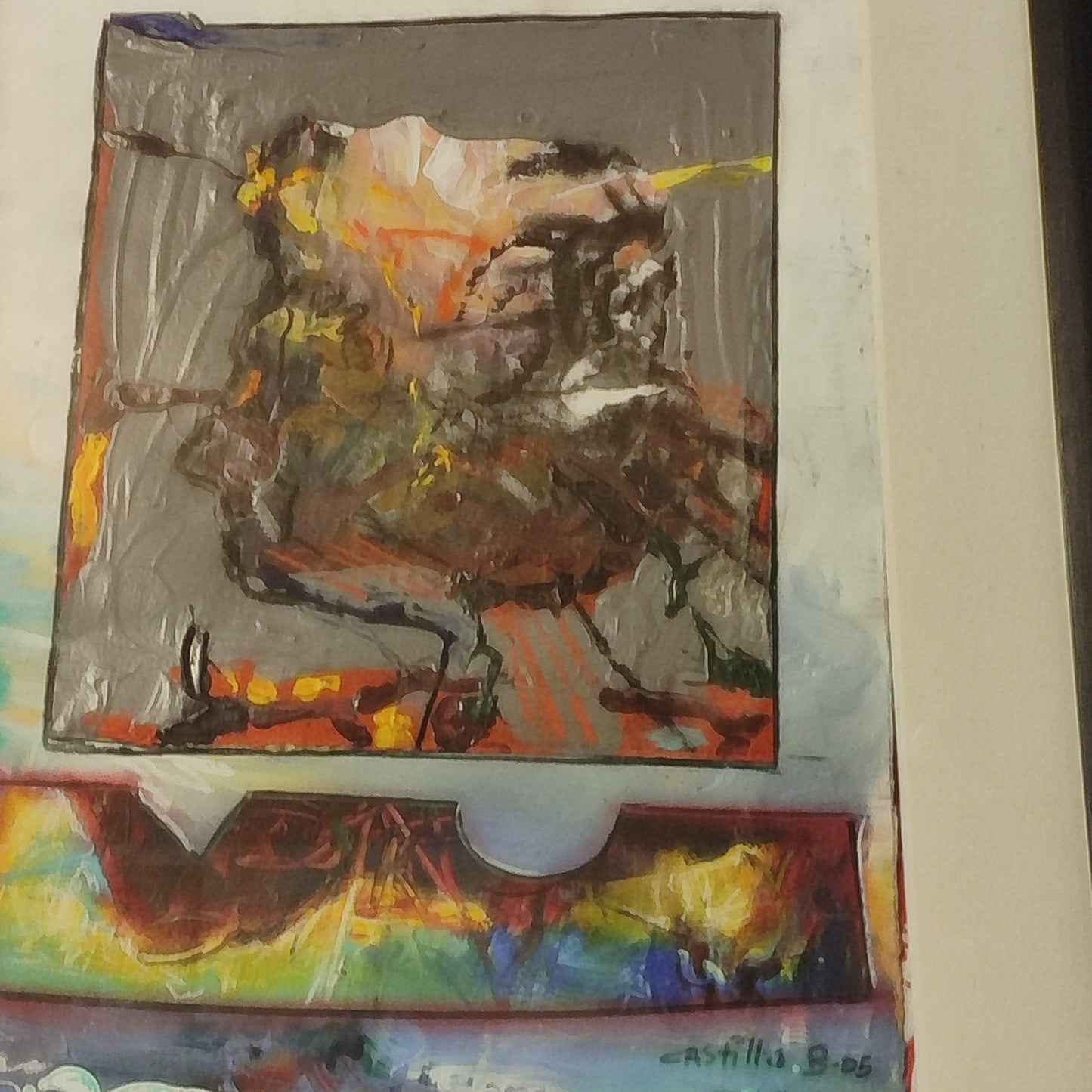 Abstract painting By Castillo - Antiques Bazaar Ensenada