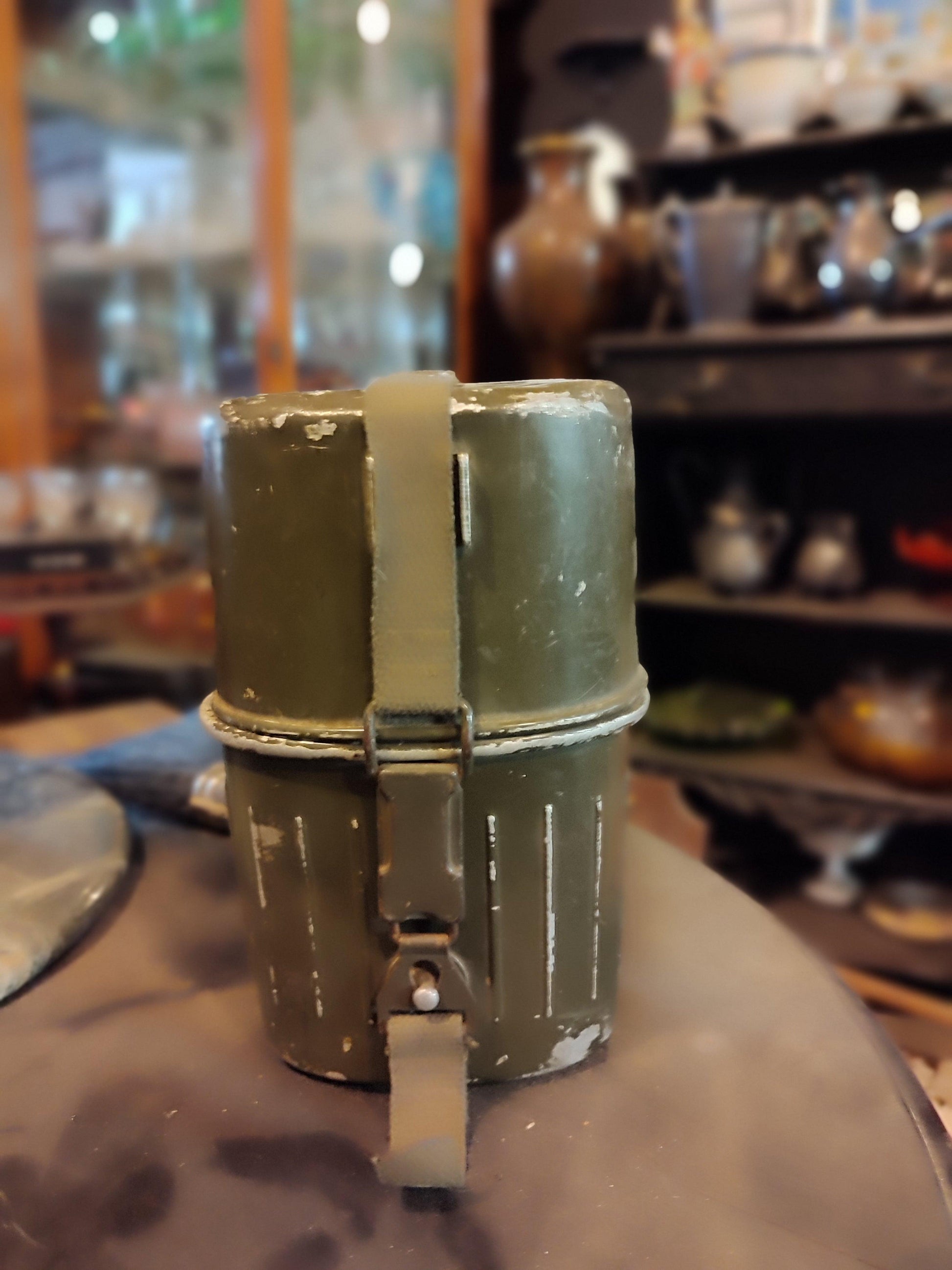 German Army M-59 Pattern 3-Piece Mess Tin and Canteen set - Antiques Bazaar Ensenada
