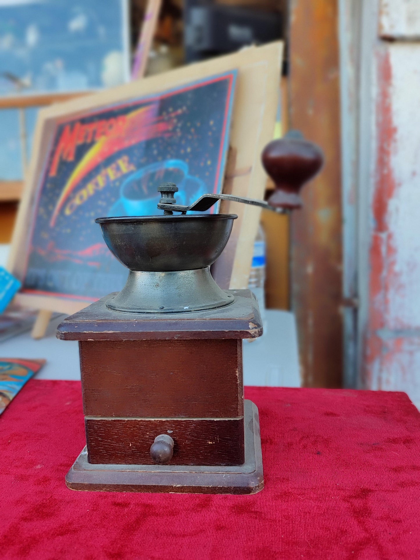 Antique Coffee Grinder - Antiques Bazaar Ensenada