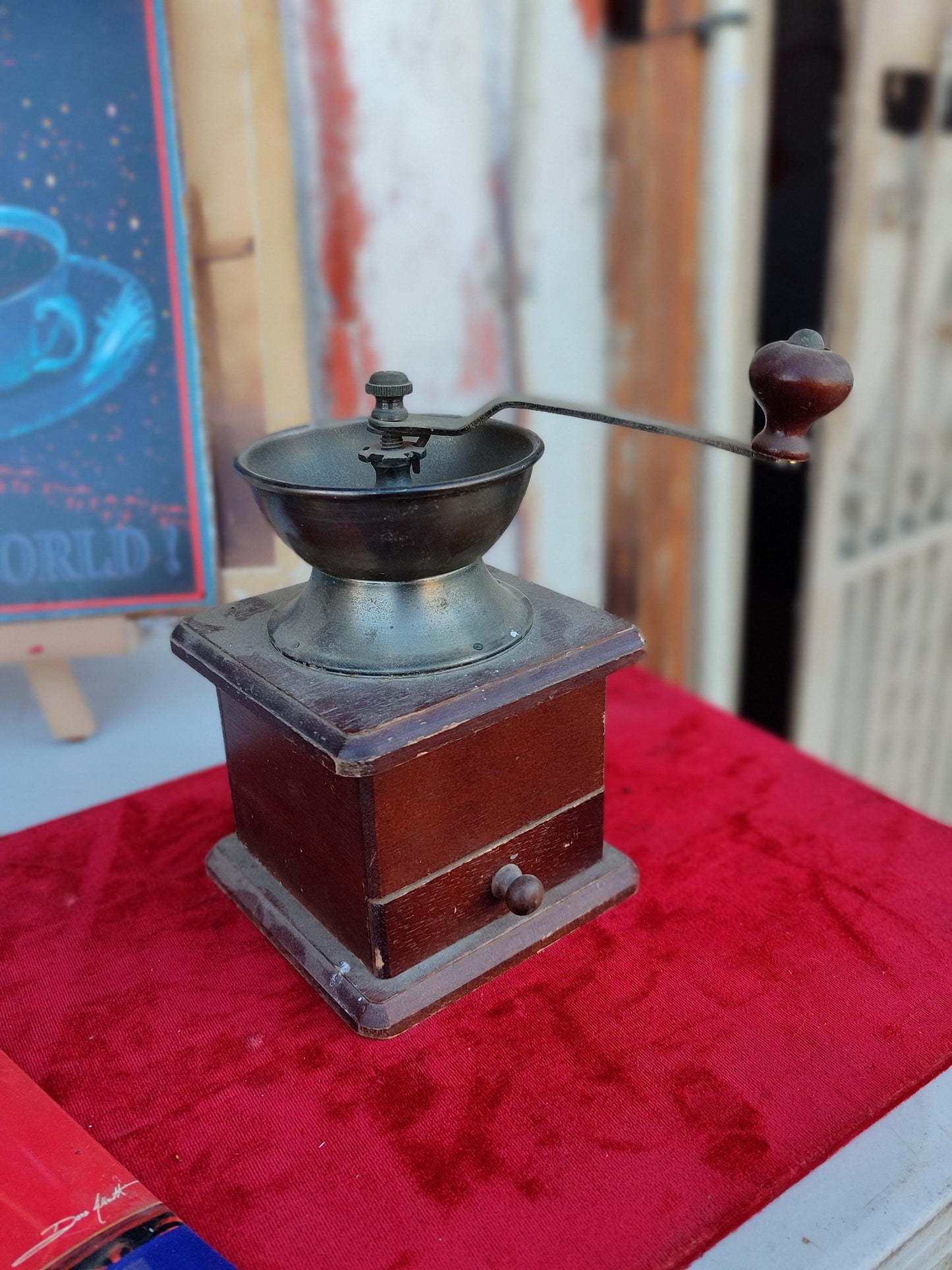 Antique Coffee Grinder - Antiques Bazaar Ensenada