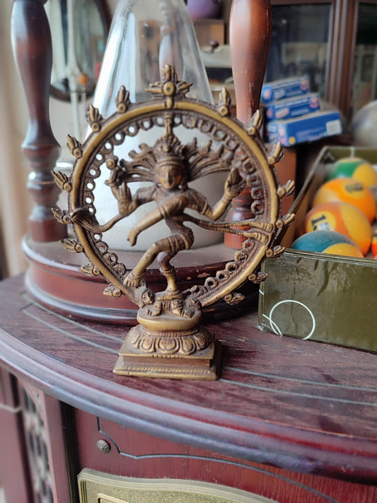 Exotic India Ananda Tandava of Nataraja Brass Sculpture - Antiques Bazaar Ensenada