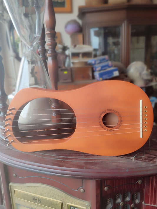 7-string lyre harp - Antiques Bazaar Ensenada