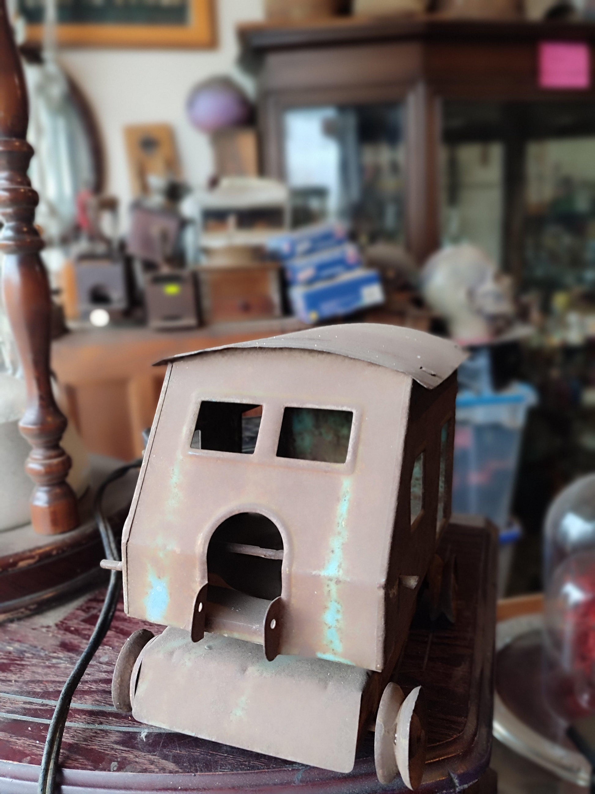 Antique Metal Toy Car - Antiques Bazaar Ensenada