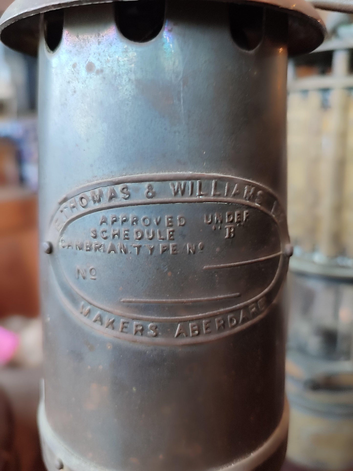 Authentic Brass Miner's Lamp - Antiques Bazaar Ensenada