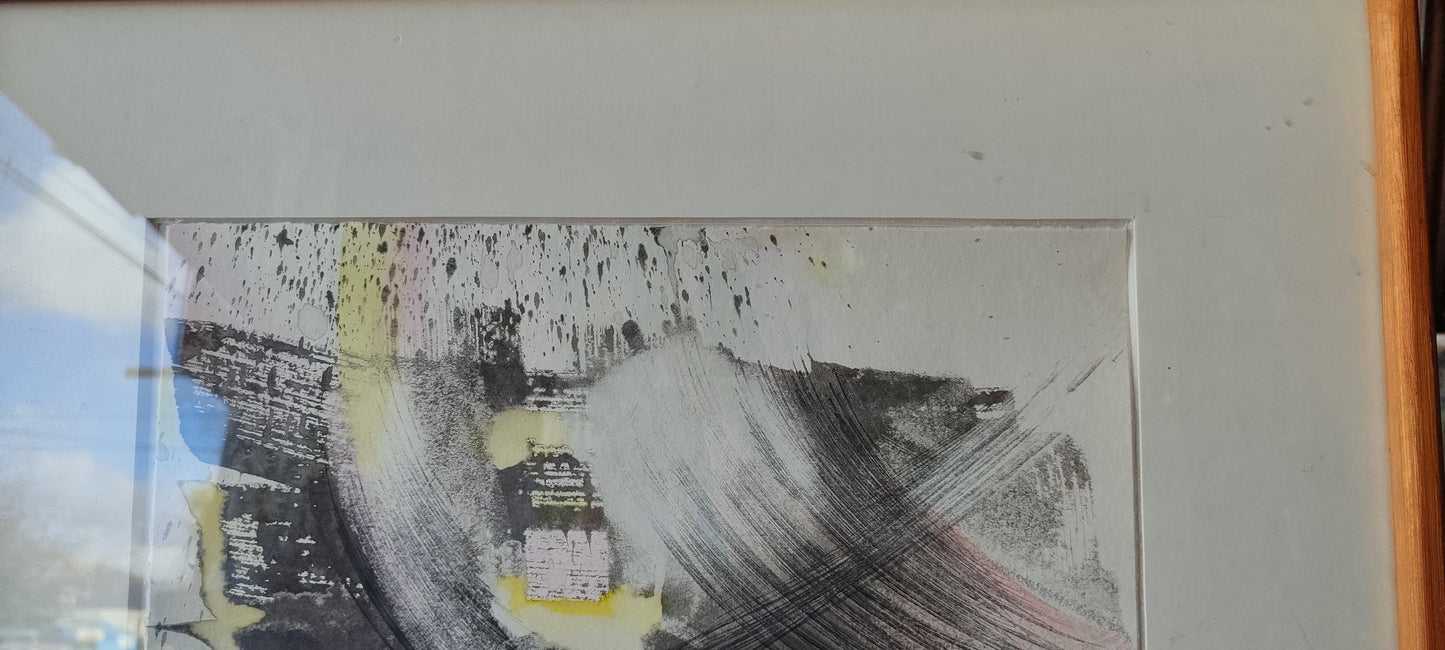pintura abstracta de Shingo Honda - Antiques Bazaar Ensenada