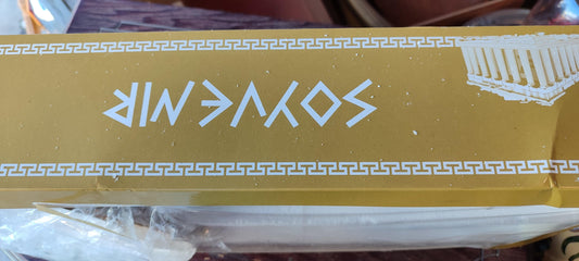 tazas de porcelana con temática griega - Antiques Bazaar Ensenada
