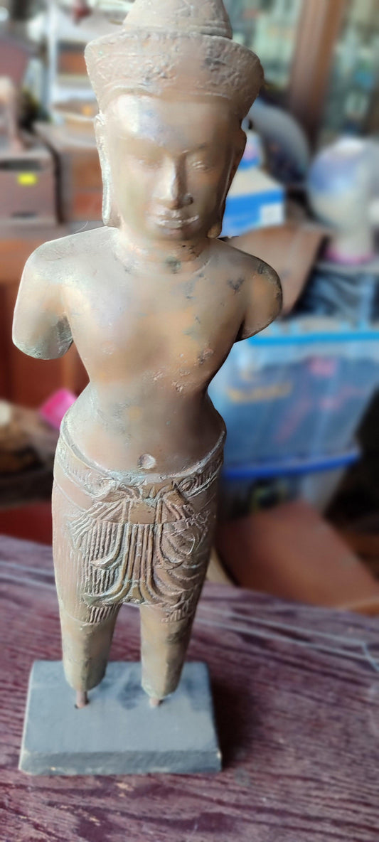 La estatua de Shiva de bronce de estilo jemer - Antiques Bazaar Ensenada