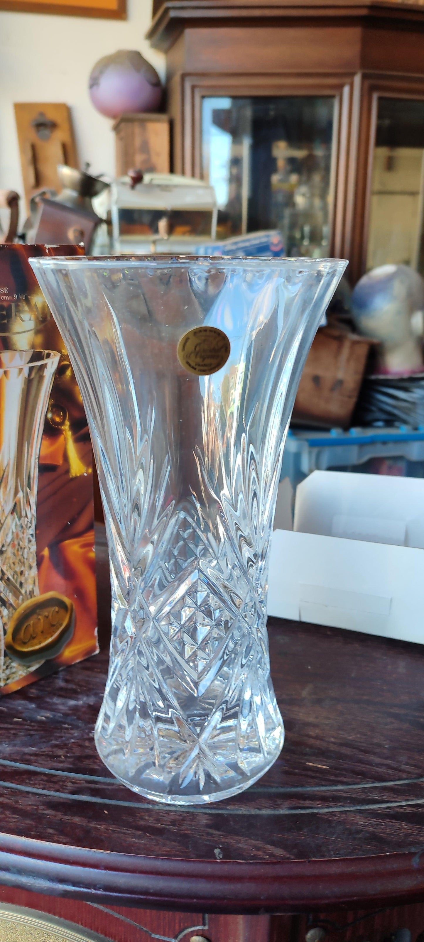 jarra Cristal d'Arques Masquerade - Antiques Bazaar Ensenada