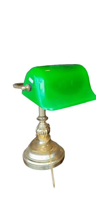 lámpara de banquero - Antiques Bazaar Ensenada