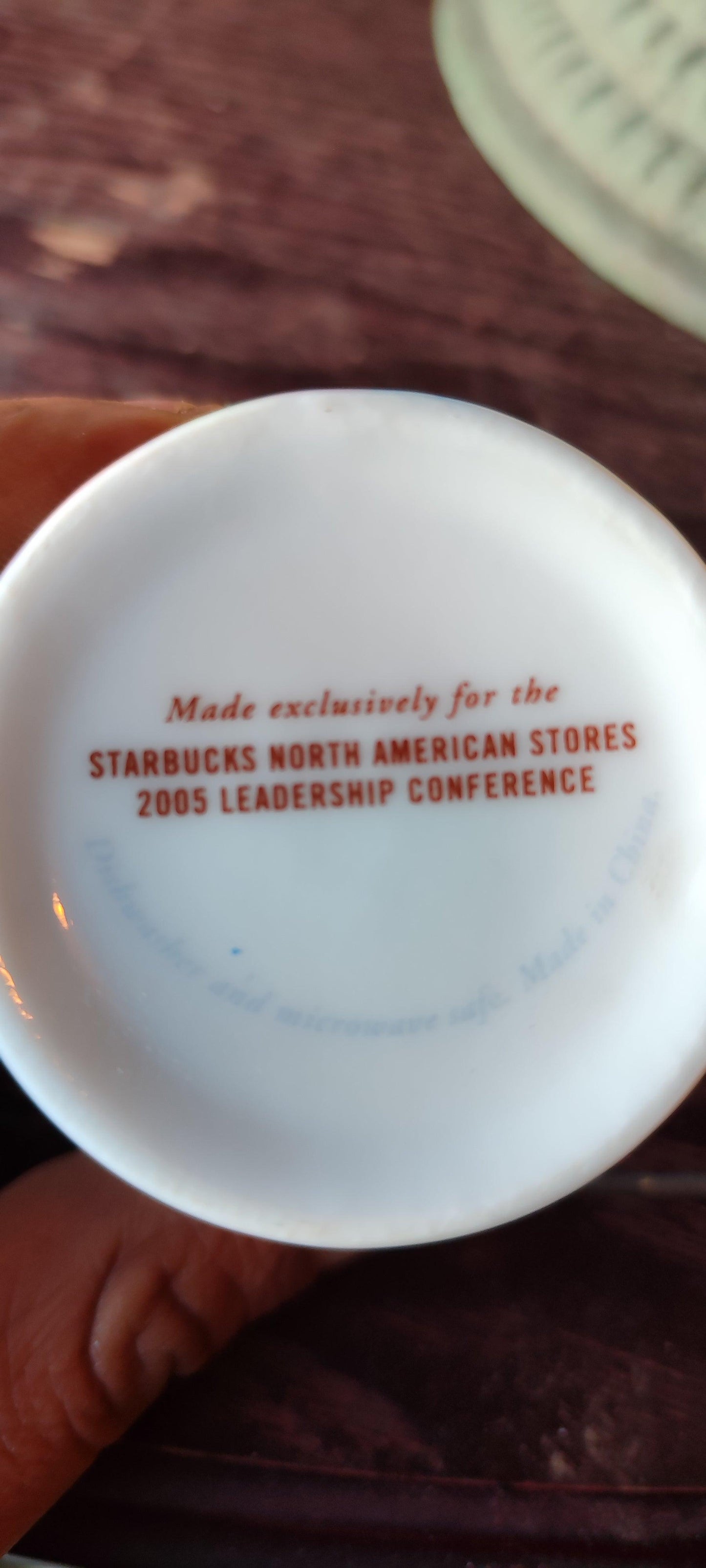 6 tazas de café espresso de la edición limitada de la Conferencia de Liderazgo del año 2005 de starbucks - Antiques Bazaar Ensenada