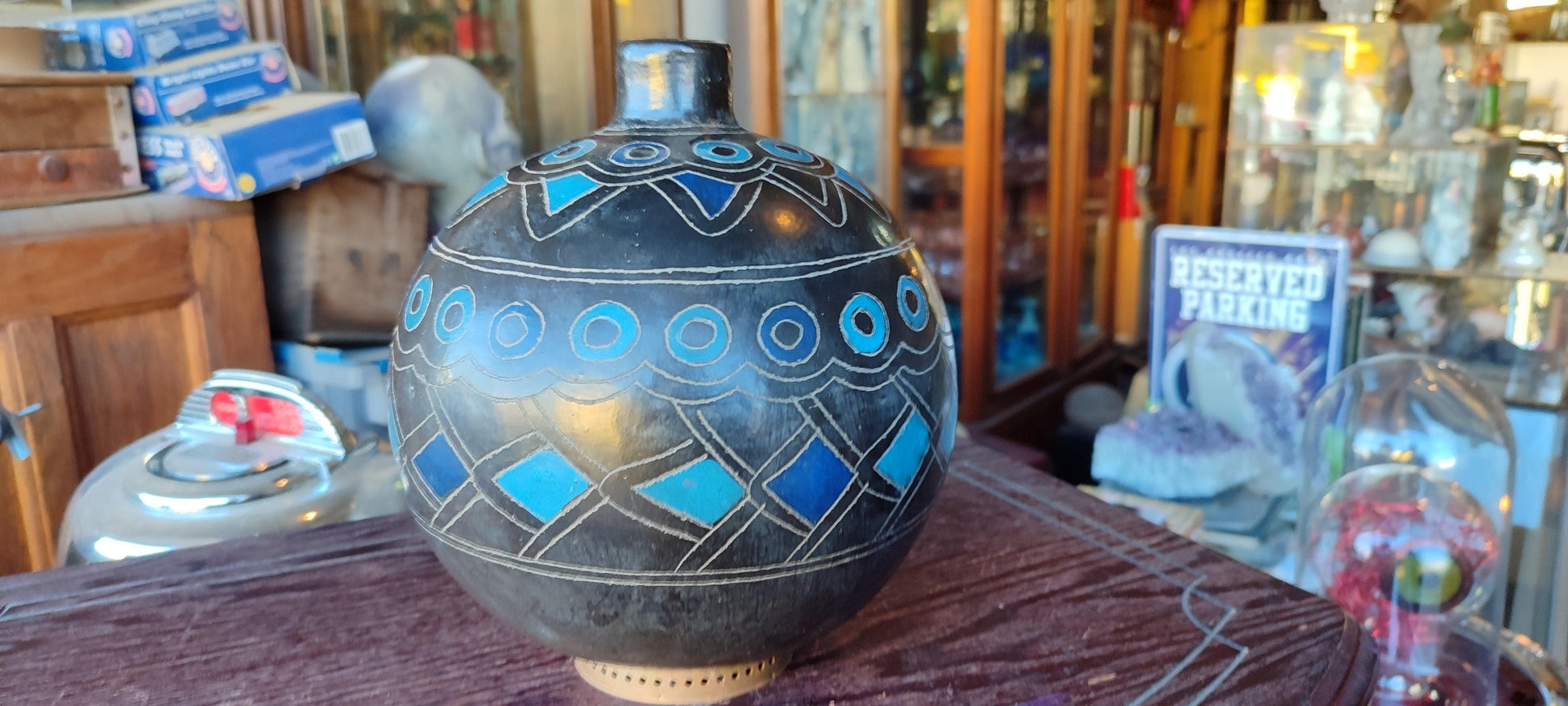 Jarron de barro oaxaqueño - Antiques Bazaar Ensenada