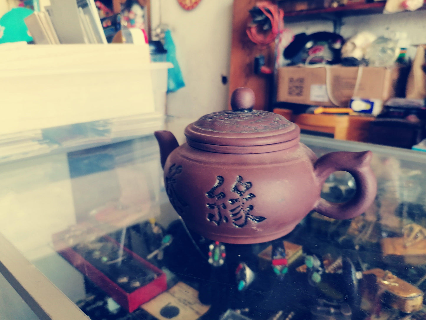Tetera antigua China Yixing - Antiques Bazaar Ensenada