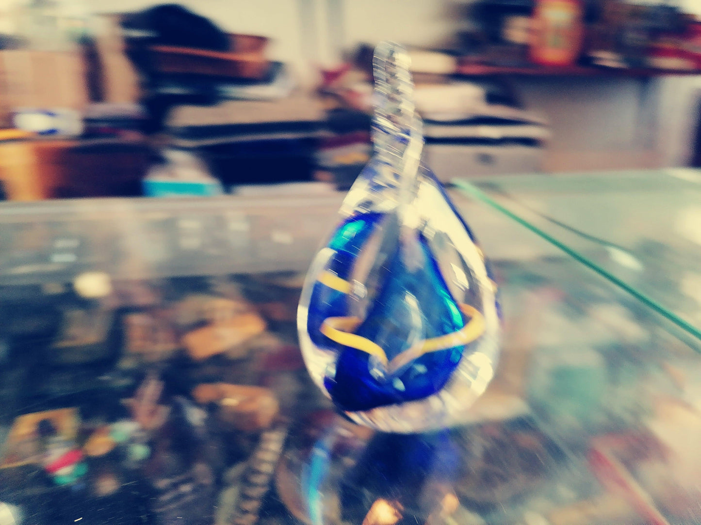 Lagrima de Vidrio Soplado Por Jablonski - Antiques Bazaar Ensenada