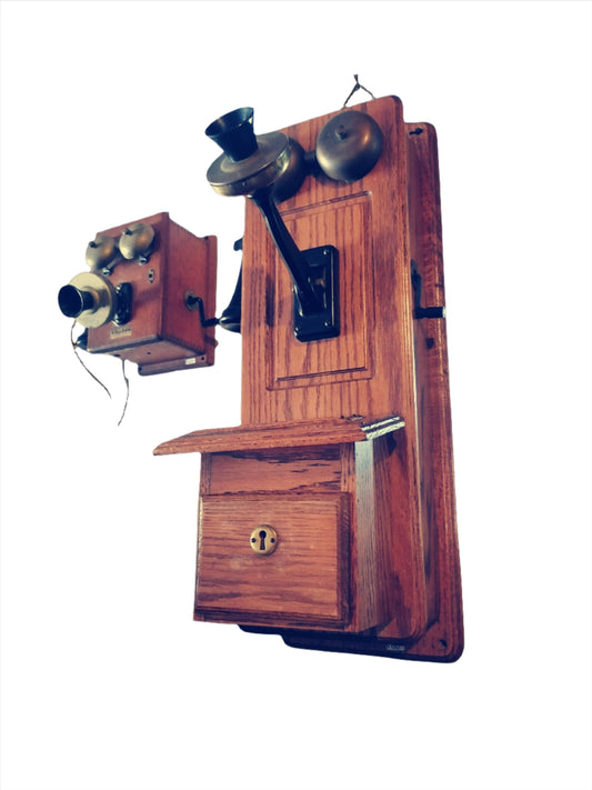 Antique Kellogg Hand Crank Telephone - Antiques Bazaar Ensenada