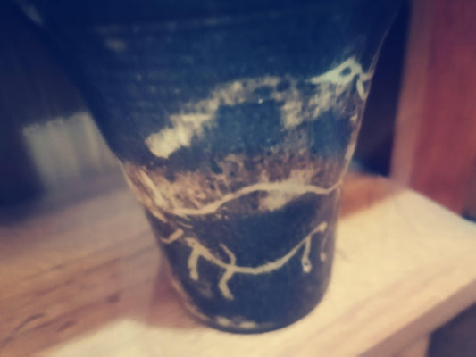 set de vasos de cerámica artesanal - Antiques Bazaar Ensenada