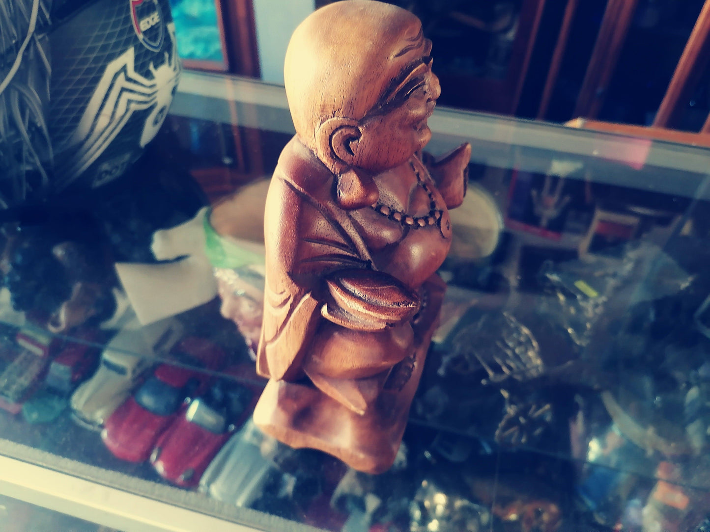 Buddai de Madera Para Escritorio - Antiques Bazaar Ensenada