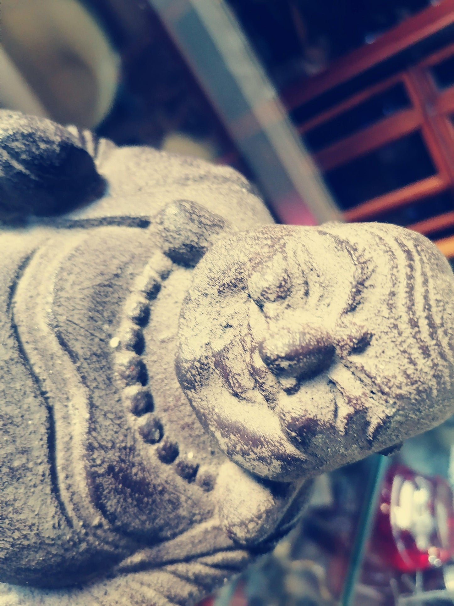Buddai de Piedra Para Escritorio - Antiques Bazaar Ensenada