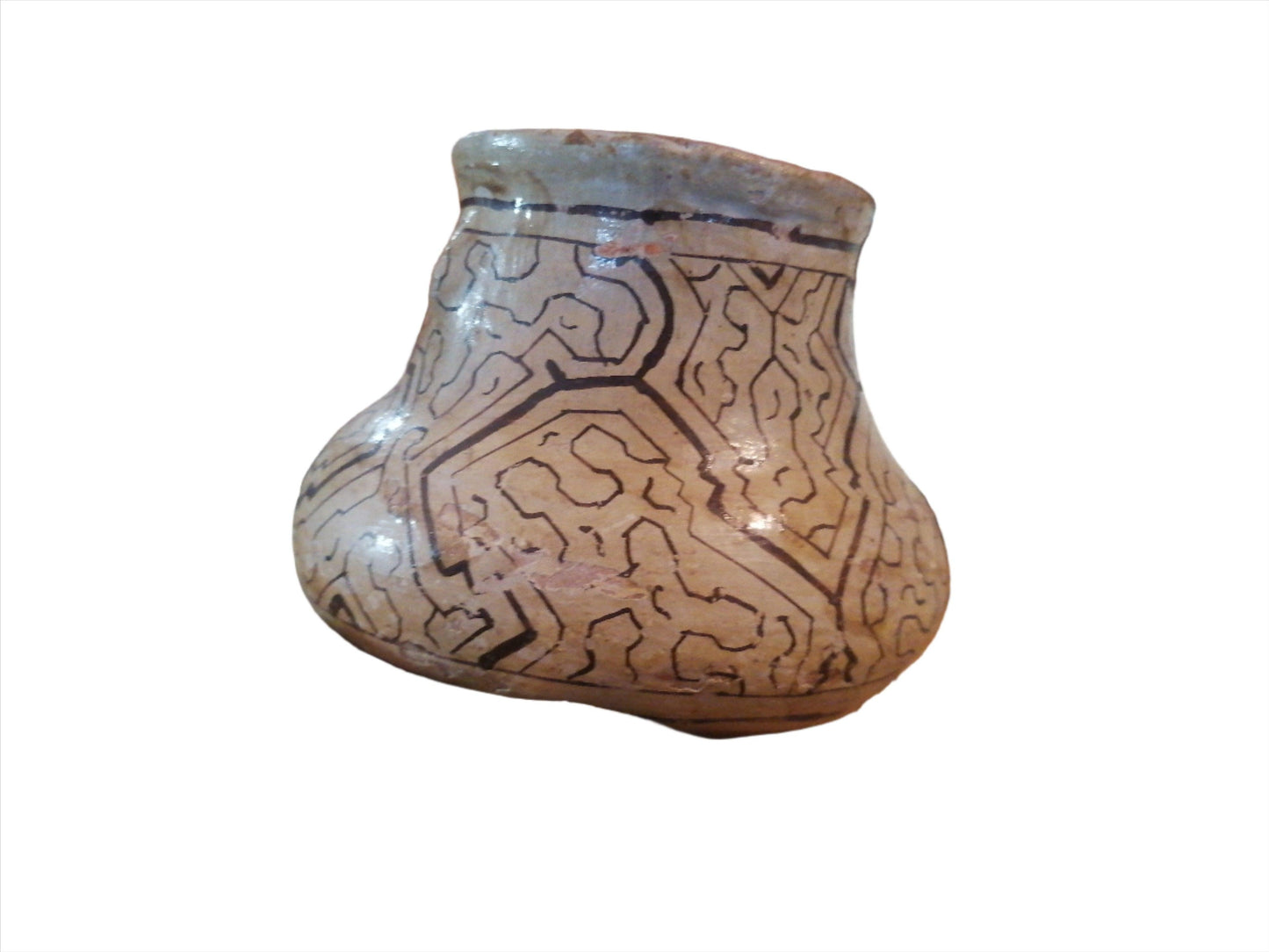 Vasija Joni Chombo del pueblo shipibo-konibo - Antiques Bazaar Ensenada