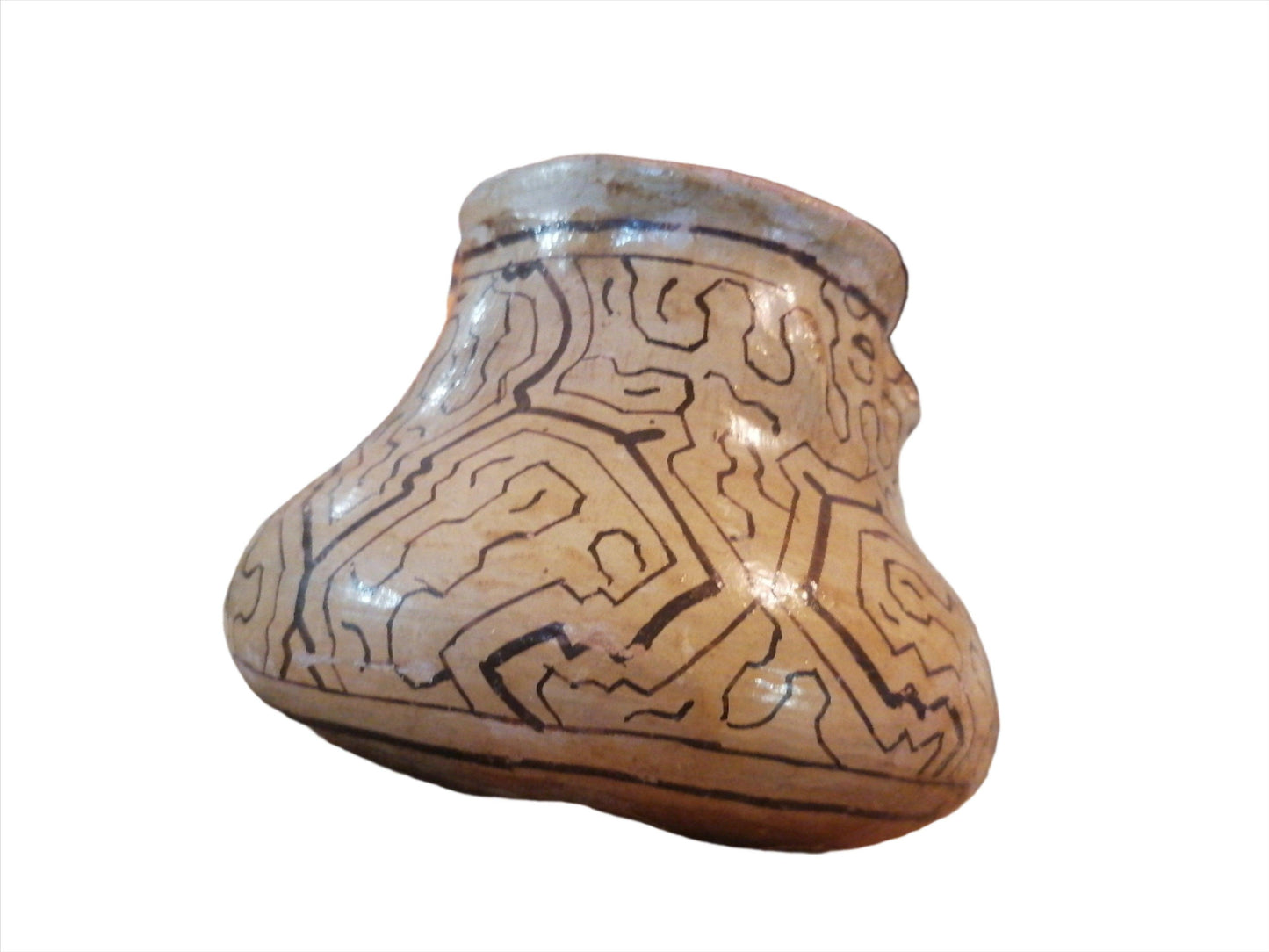Vasija Joni Chombo del pueblo shipibo-konibo - Antiques Bazaar Ensenada
