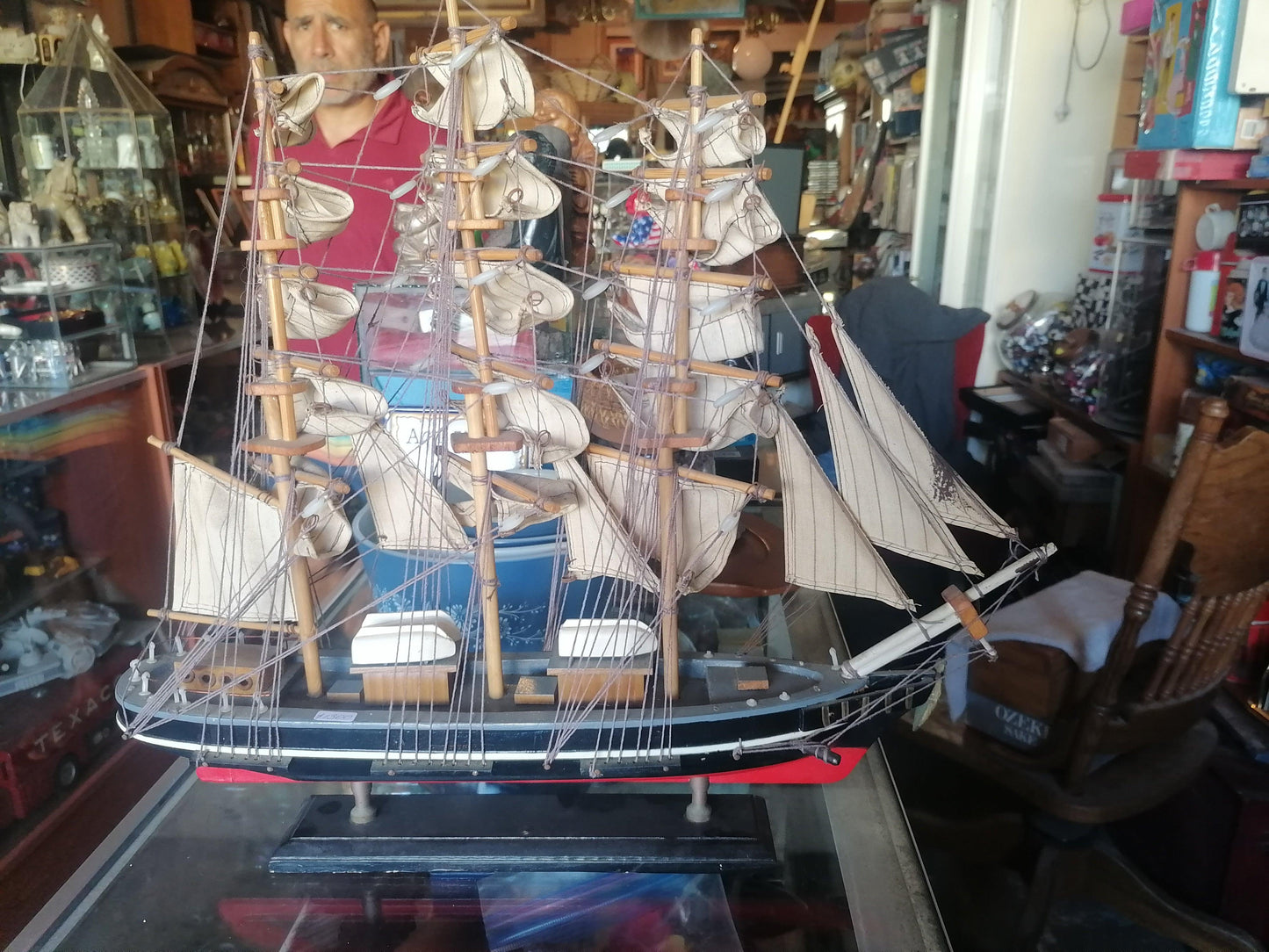 Cutty Sark (whiskey) 1869 model ship - Wood - Antiques Bazaar Ensenada