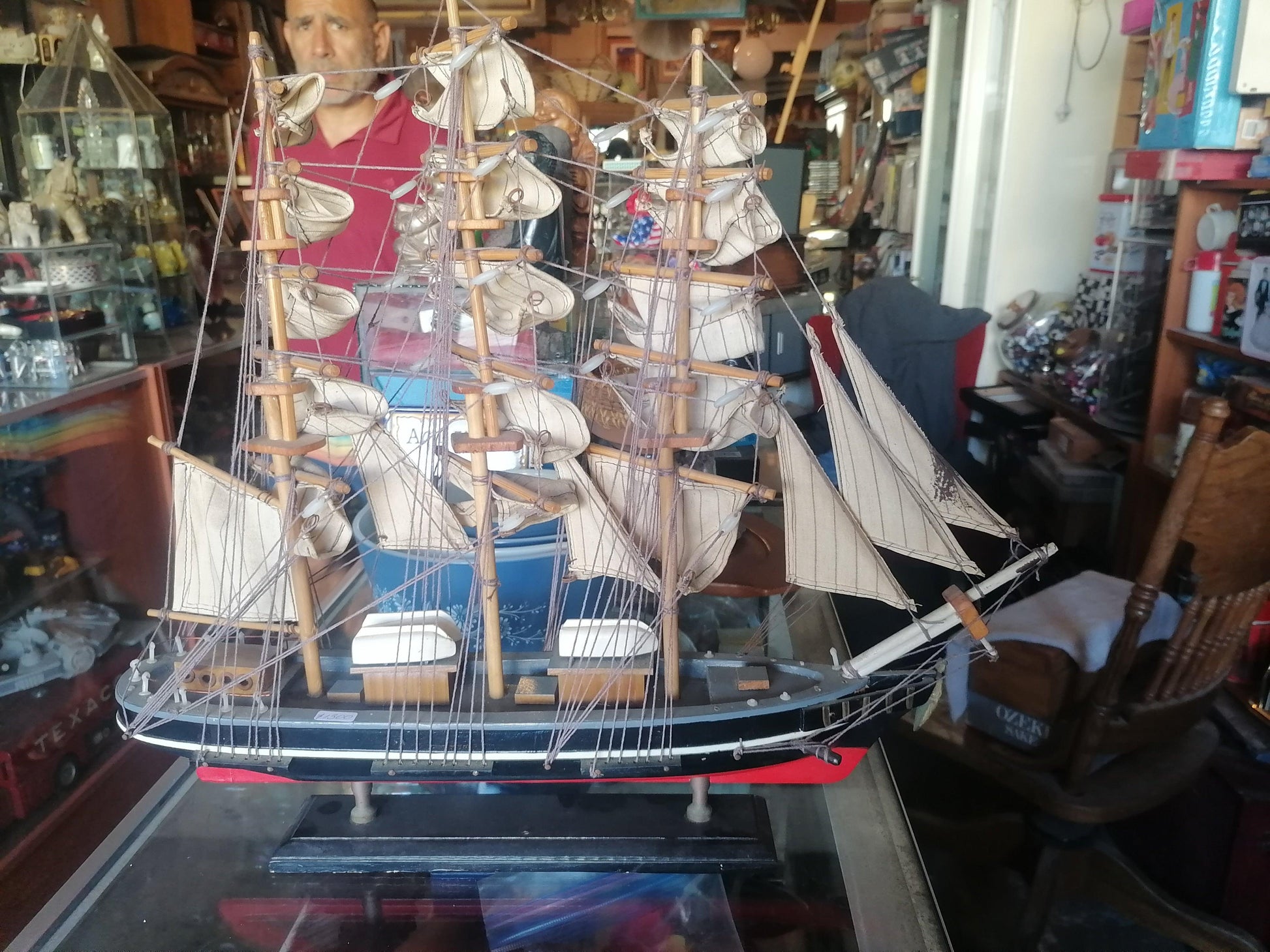 Cutty Sark (whiskey) 1869 model ship - Wood - Antiques Bazaar Ensenada