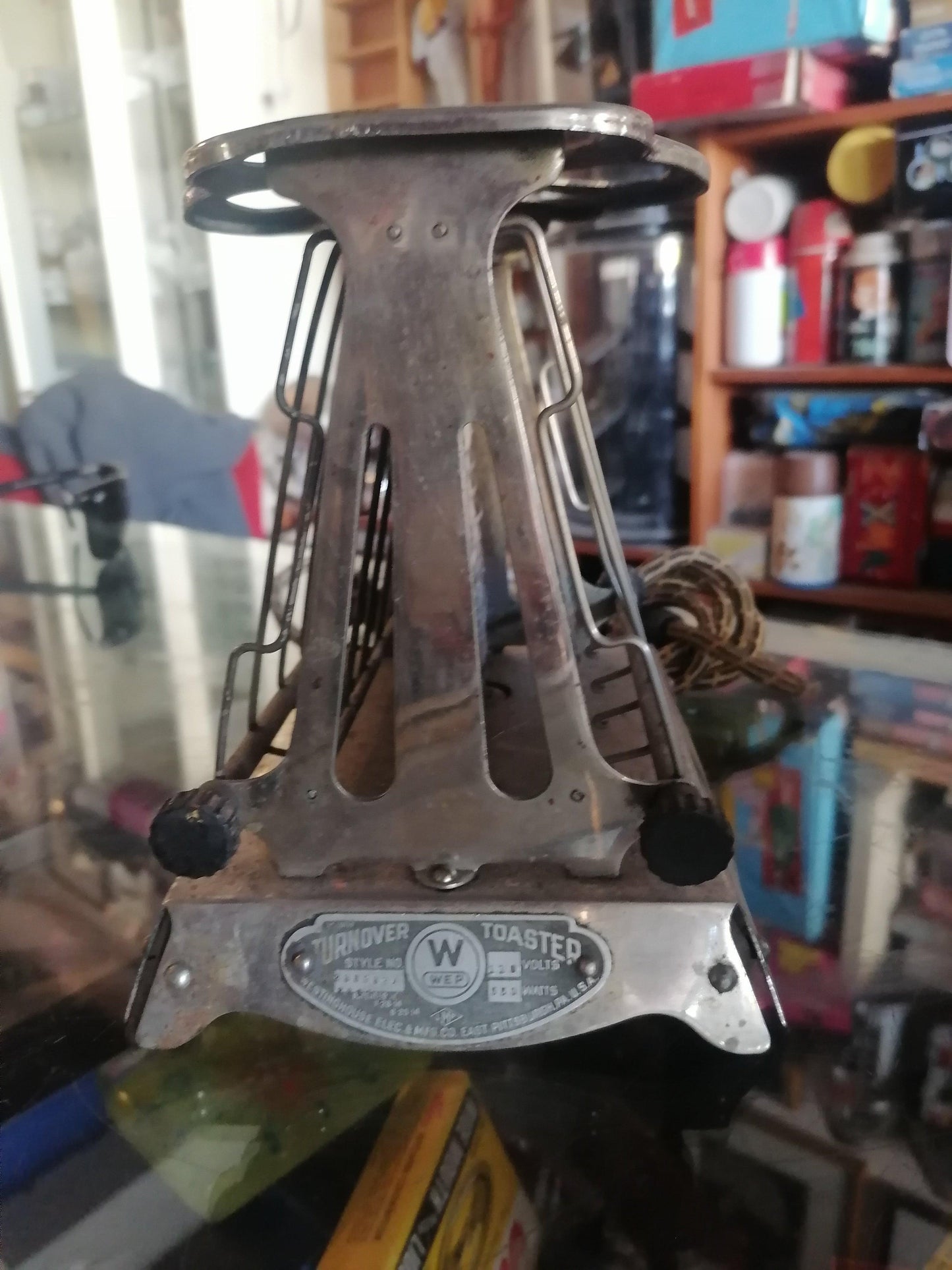 Antique Westinghouse Art Deco Ornate Farmhouse/Rustic/Primitive Vintage Toaster - Antiques Bazaar Ensenada
