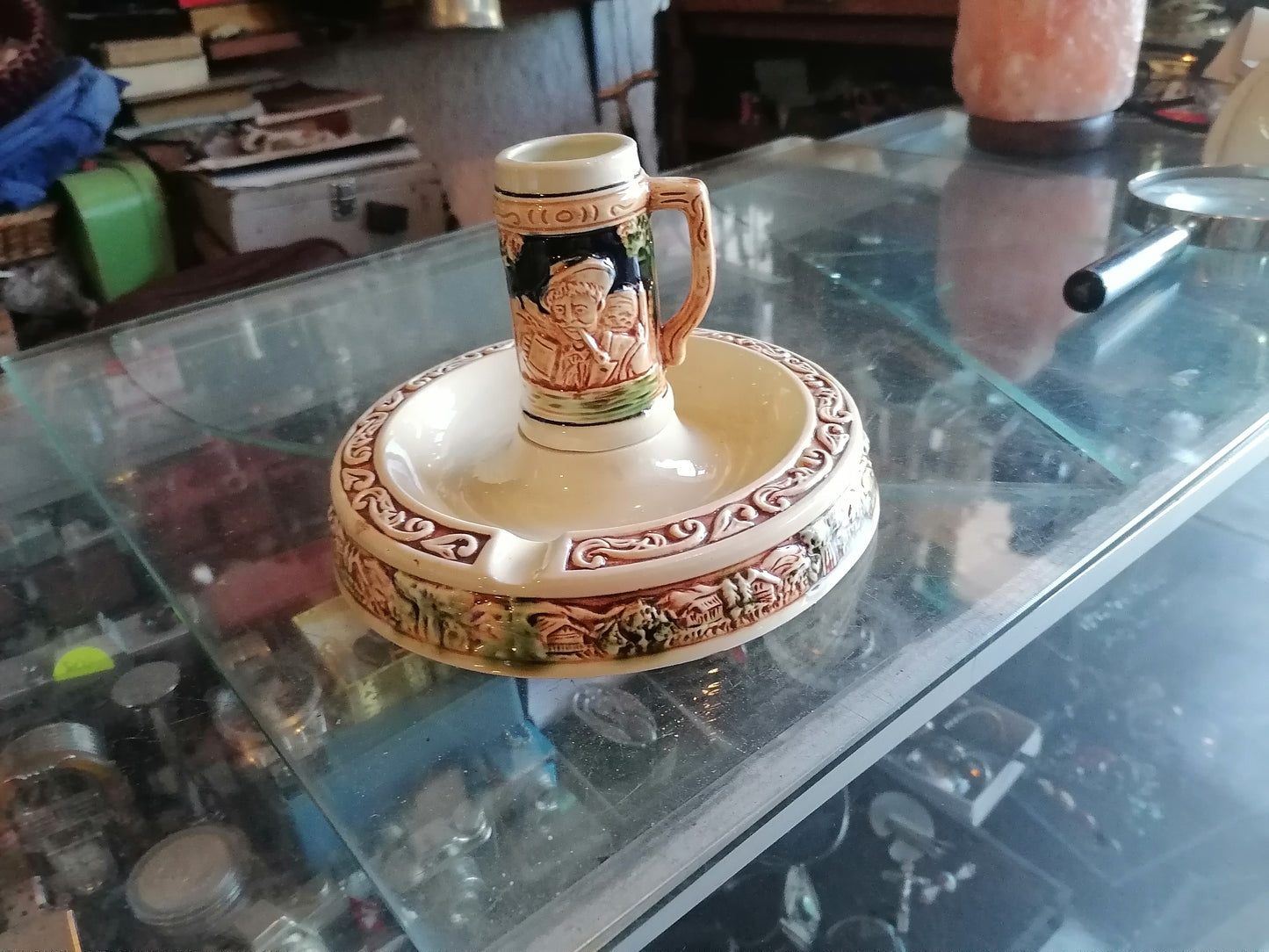 Cenizero con forma de beerstein - Antiques Bazaar Ensenada