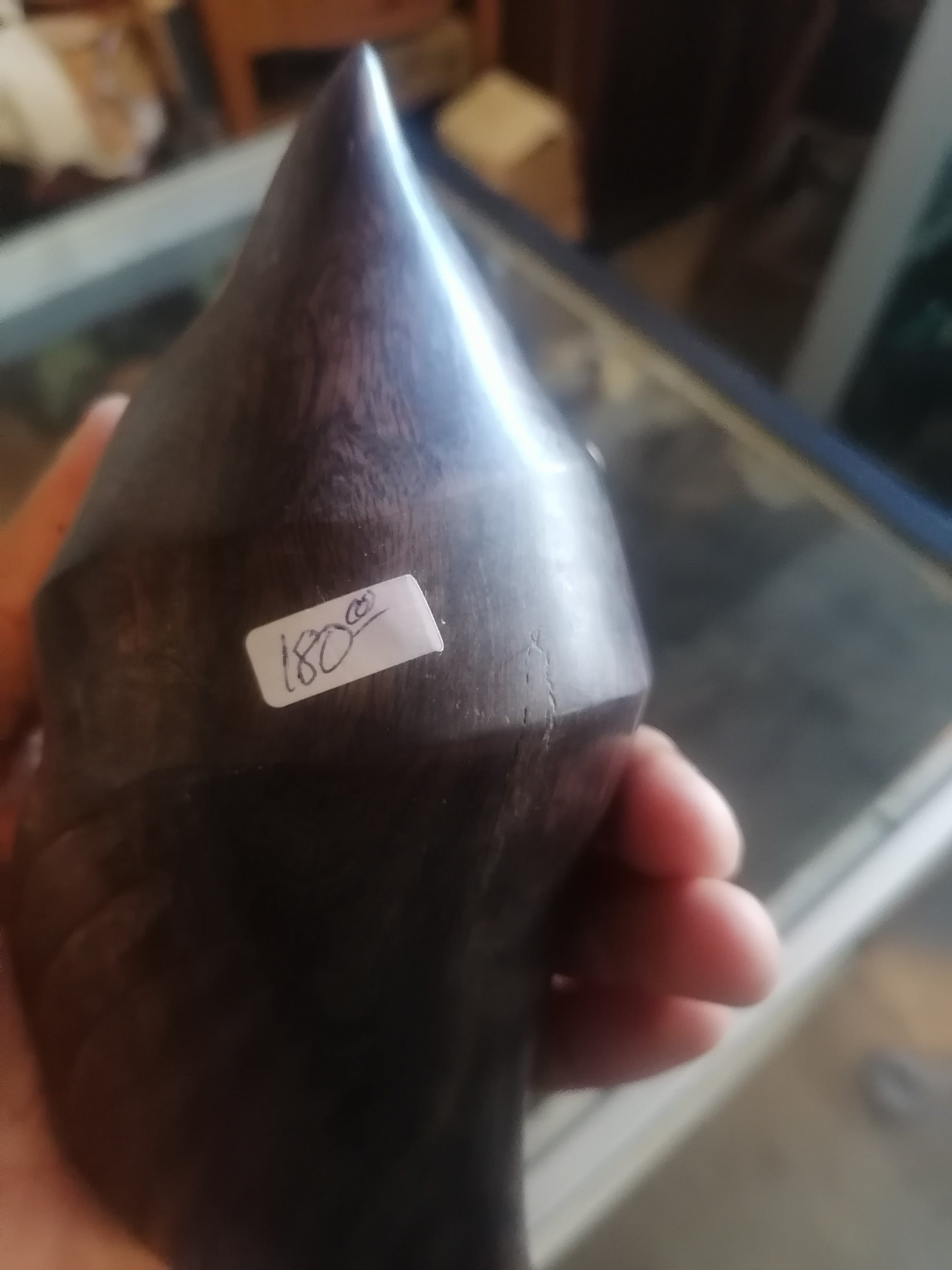 Escultura de concha marina de madera - Antiques Bazaar Ensenada