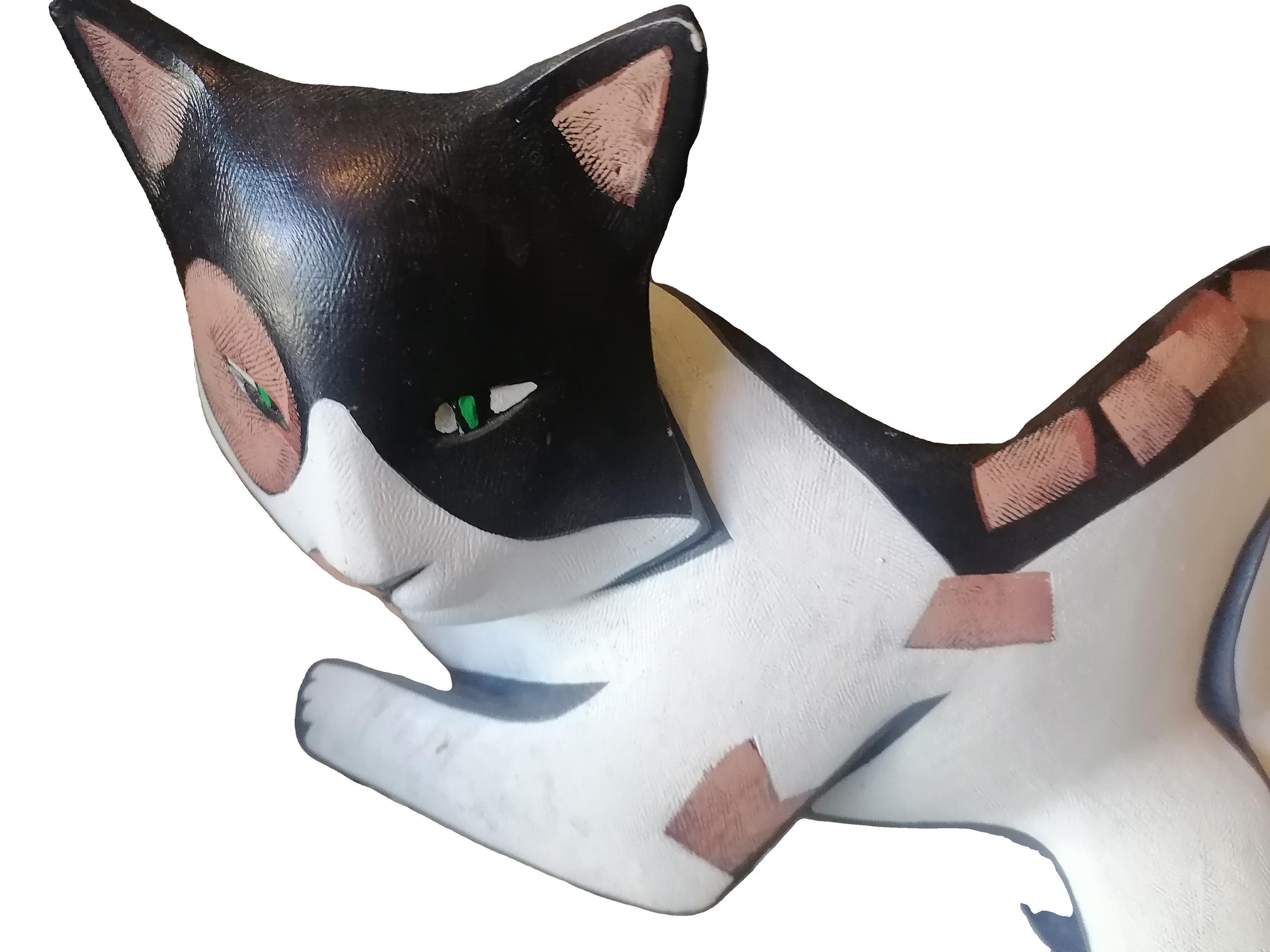 Escultura de gato carey de Lynda Pleet - Antiques Bazaar Ensenada