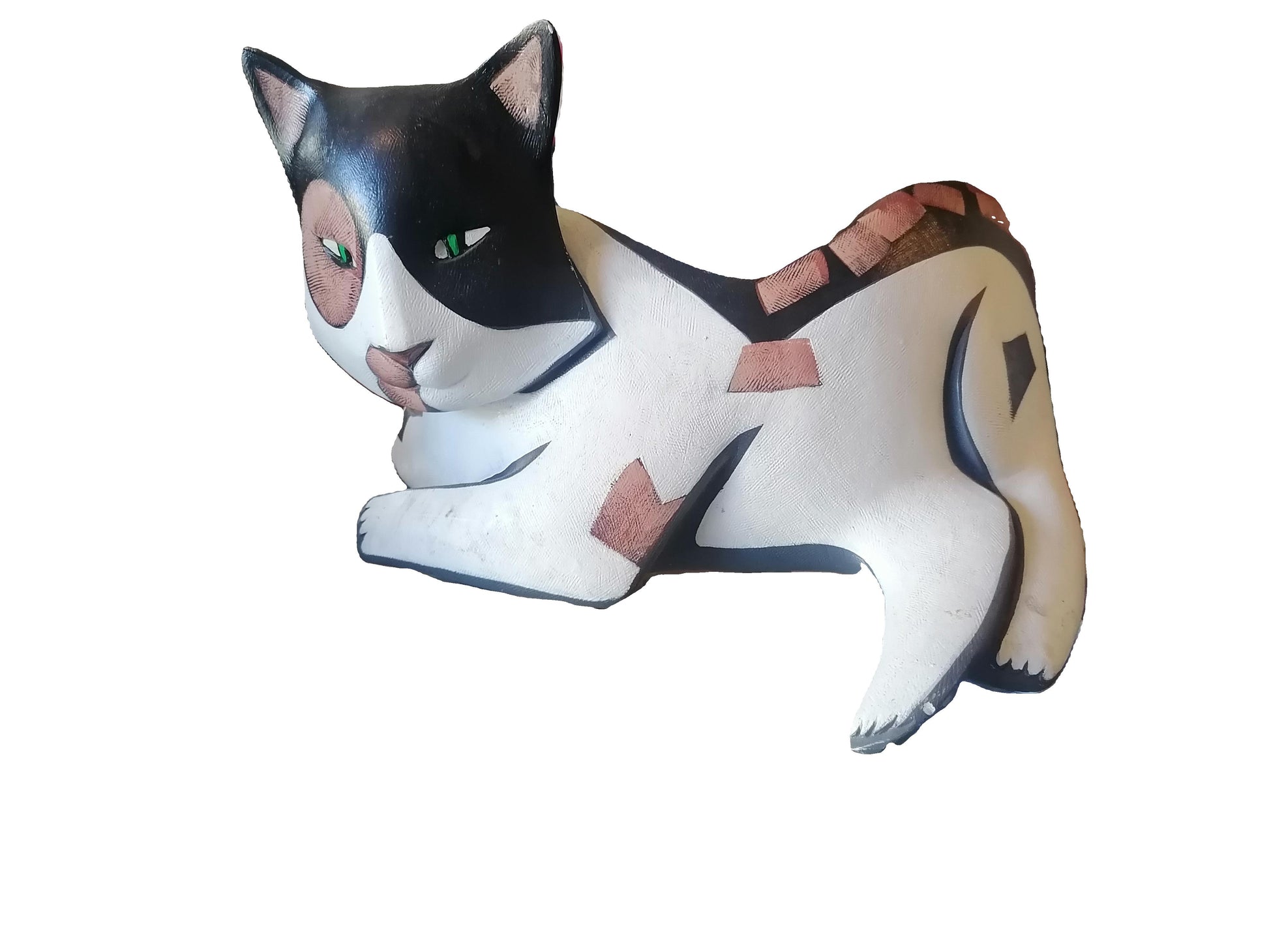 Escultura de gato carey de Lynda Pleet - Antiques Bazaar Ensenada