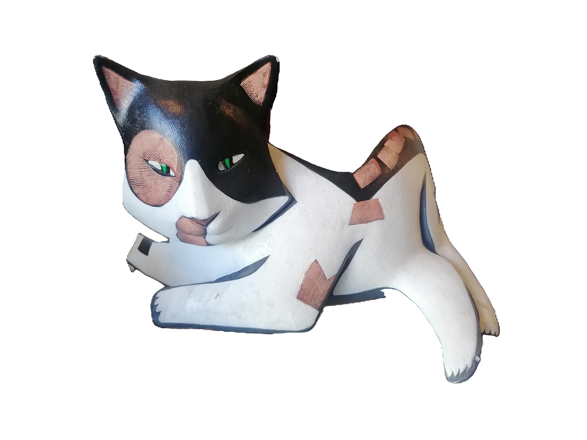 Escultura de gato carey de Lynda Pleet - Antiques Bazaar Ensenada