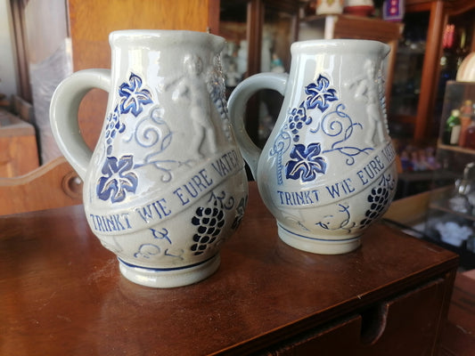 Jarras De Gres Alemana Vintage - Antiques Bazaar Ensenada
