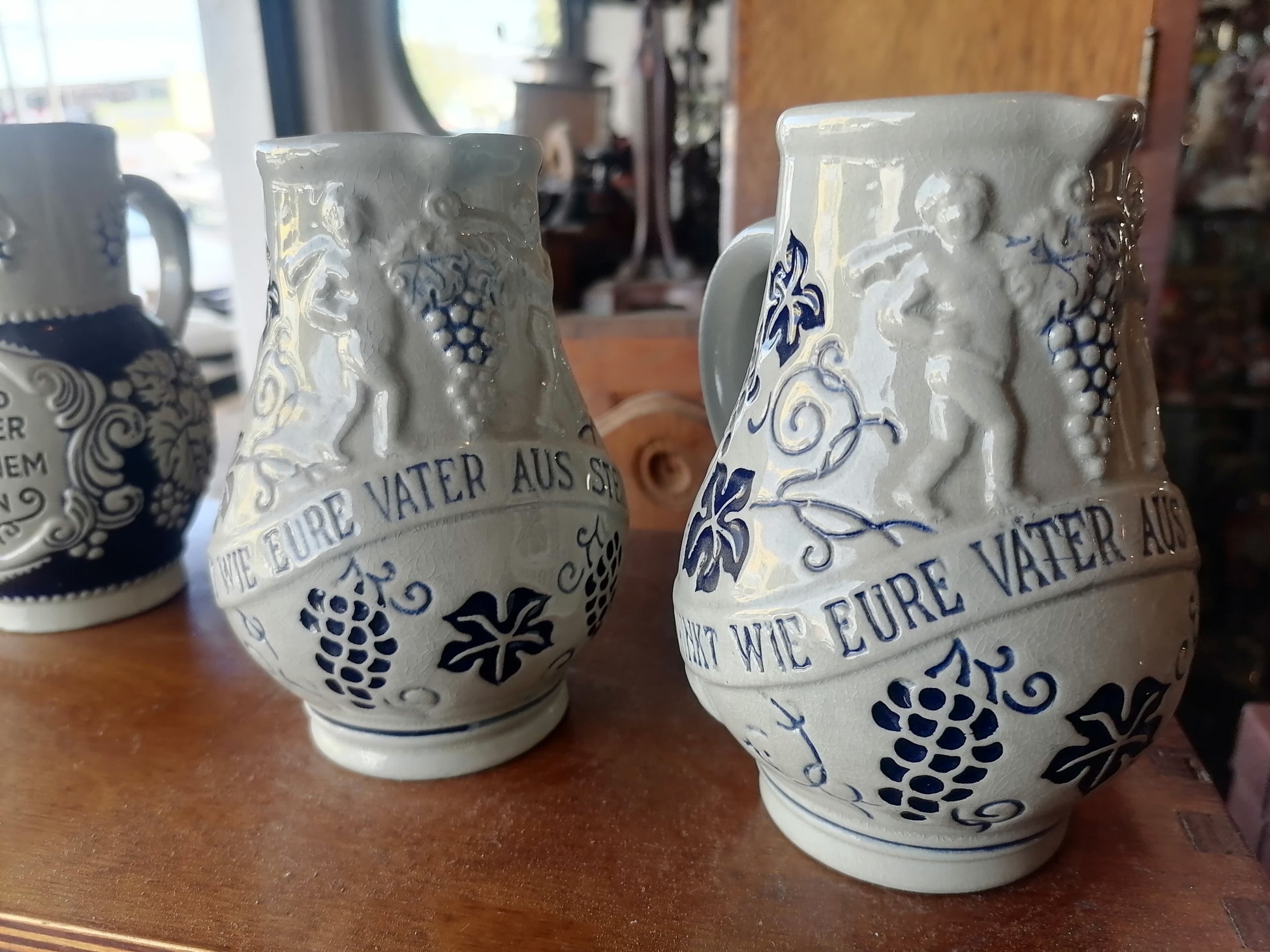 Jarras De Gres Alemana Vintage - Antiques Bazaar Ensenada