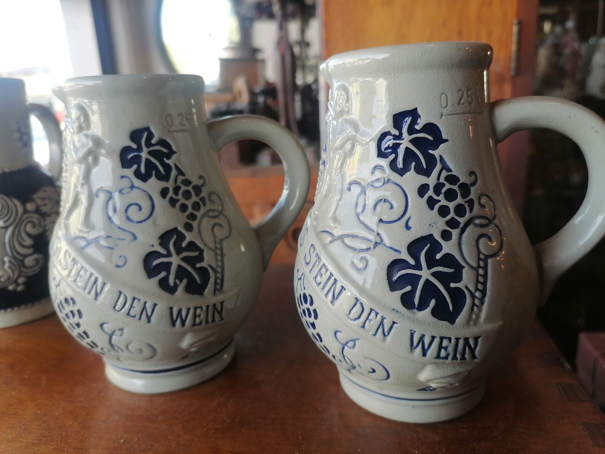 Jarras De Gres Alemana Vintage - Antiques Bazaar Ensenada