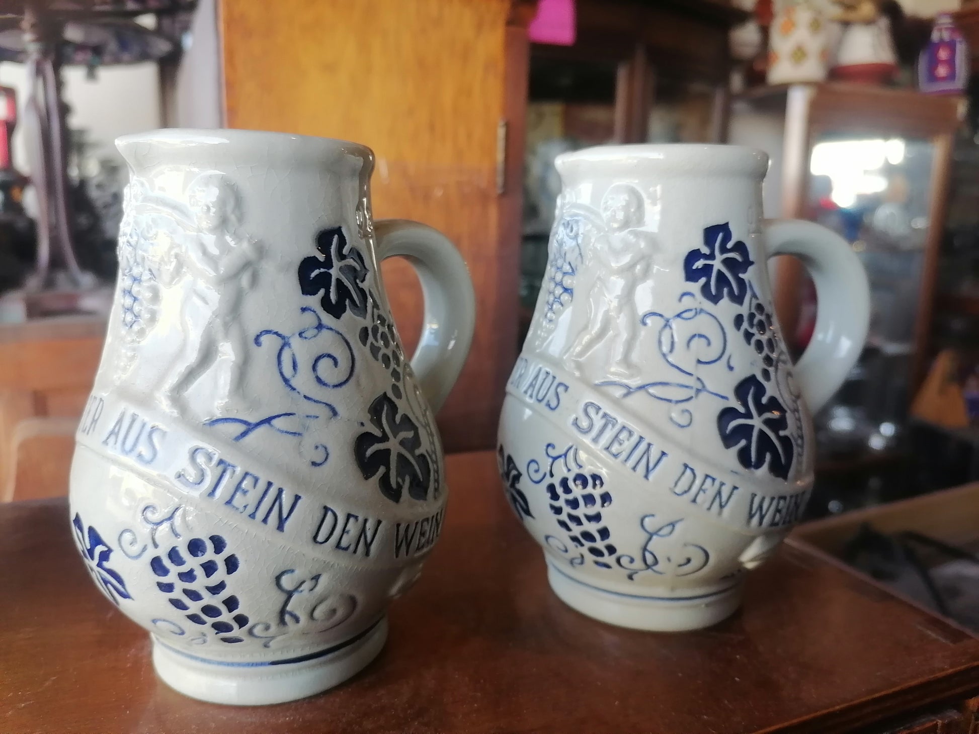 Jarras De Gres Alemana Vintage - Antiques Bazaar Ensenada