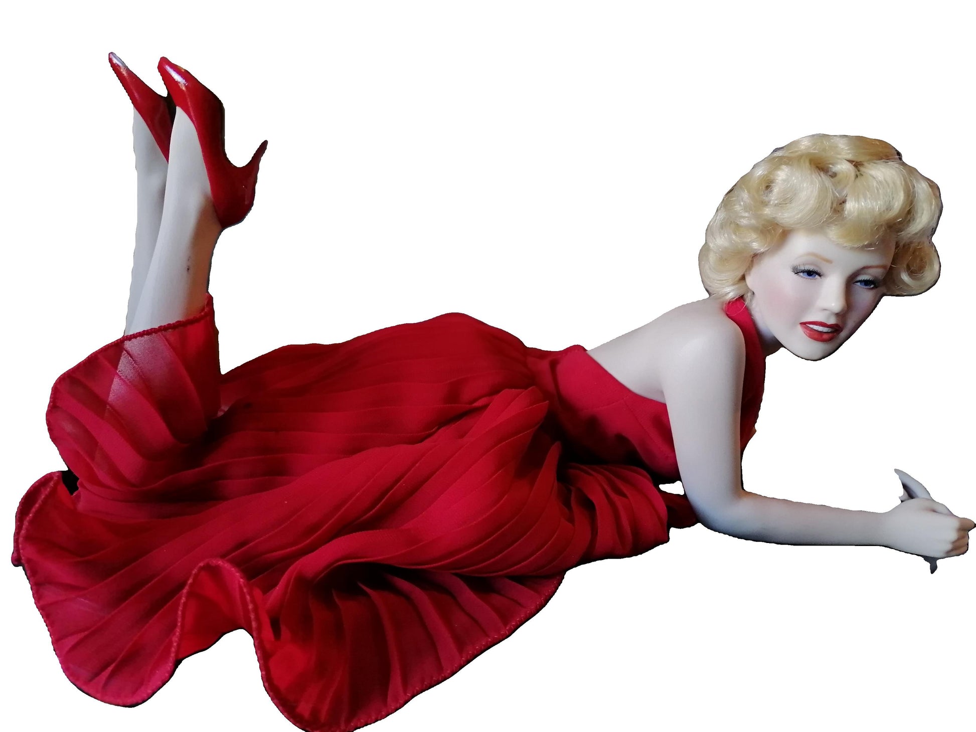 Muñeca de Porcelana Franklin Mint De Marylin Monroe - Antiques Bazaar Ensenada