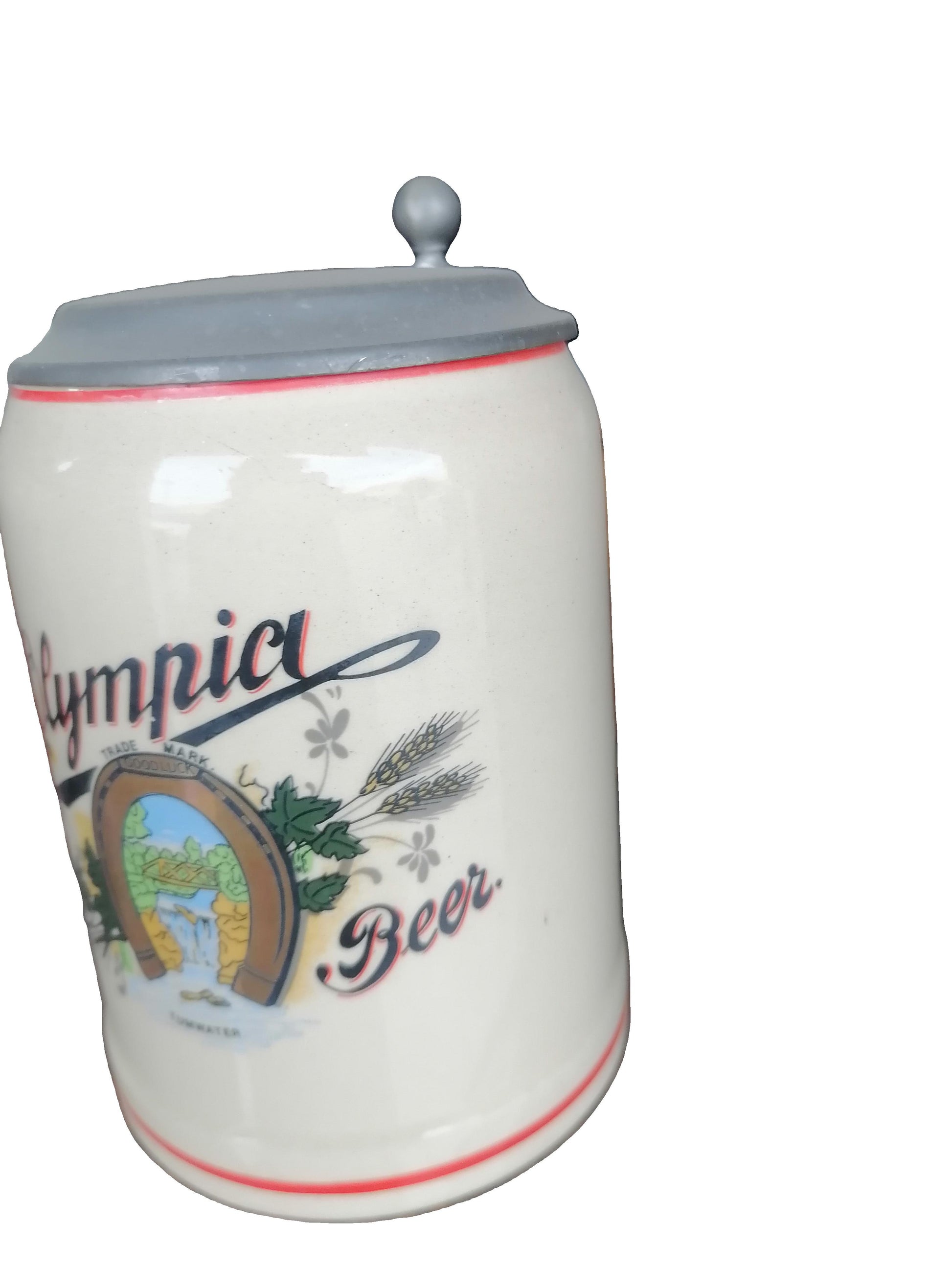 Olympia Beer Stein - Antiques Bazaar Ensenada