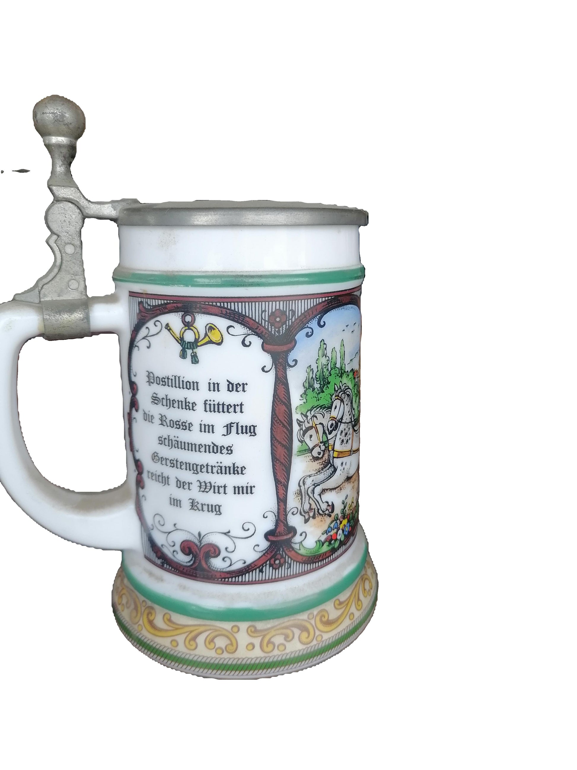 jarra de cerveza clásica fabricada en Alemania Occidental BMF - Antiques Bazaar Ensenada