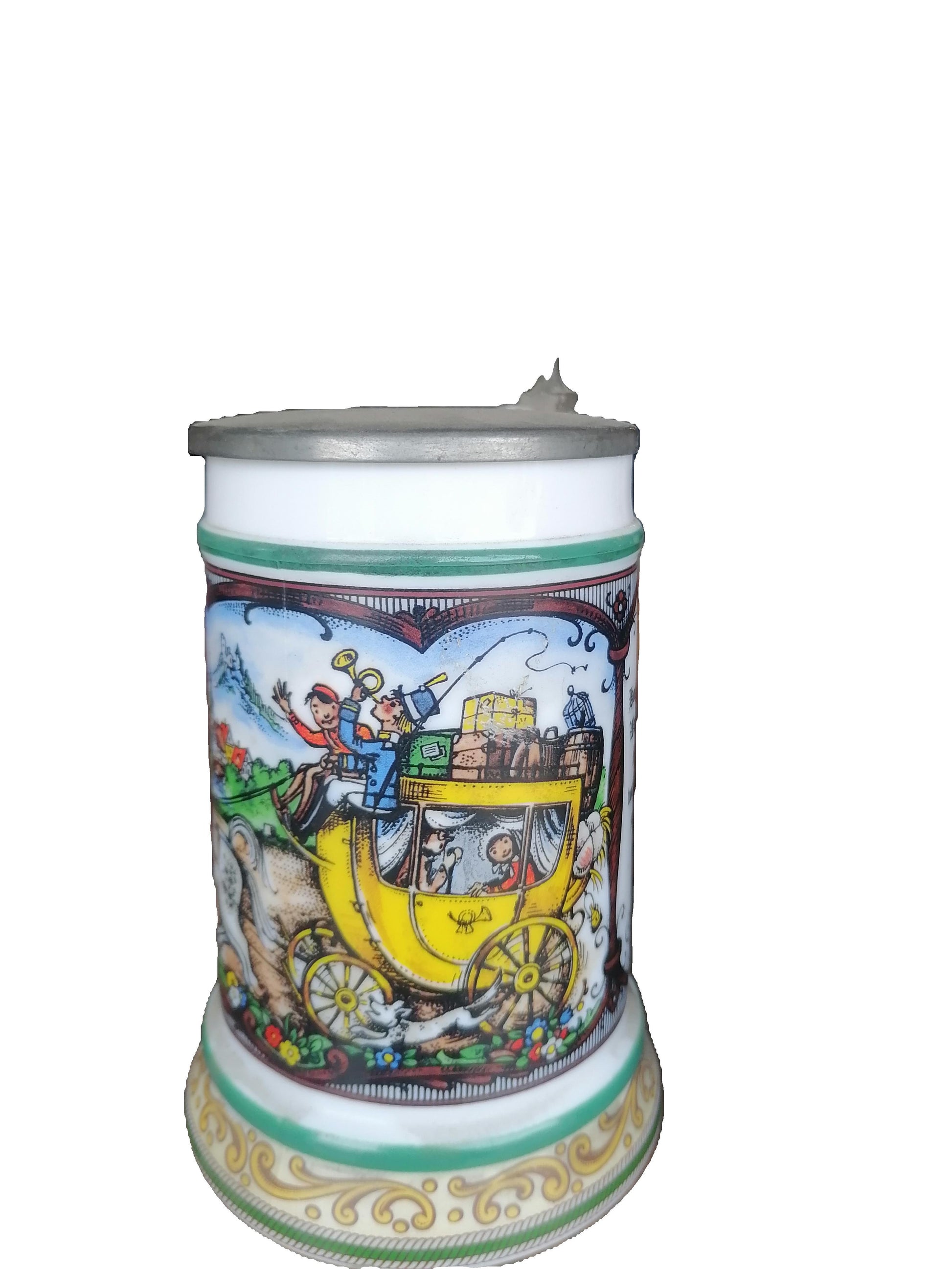 jarra de cerveza clásica fabricada en Alemania Occidental BMF - Antiques Bazaar Ensenada