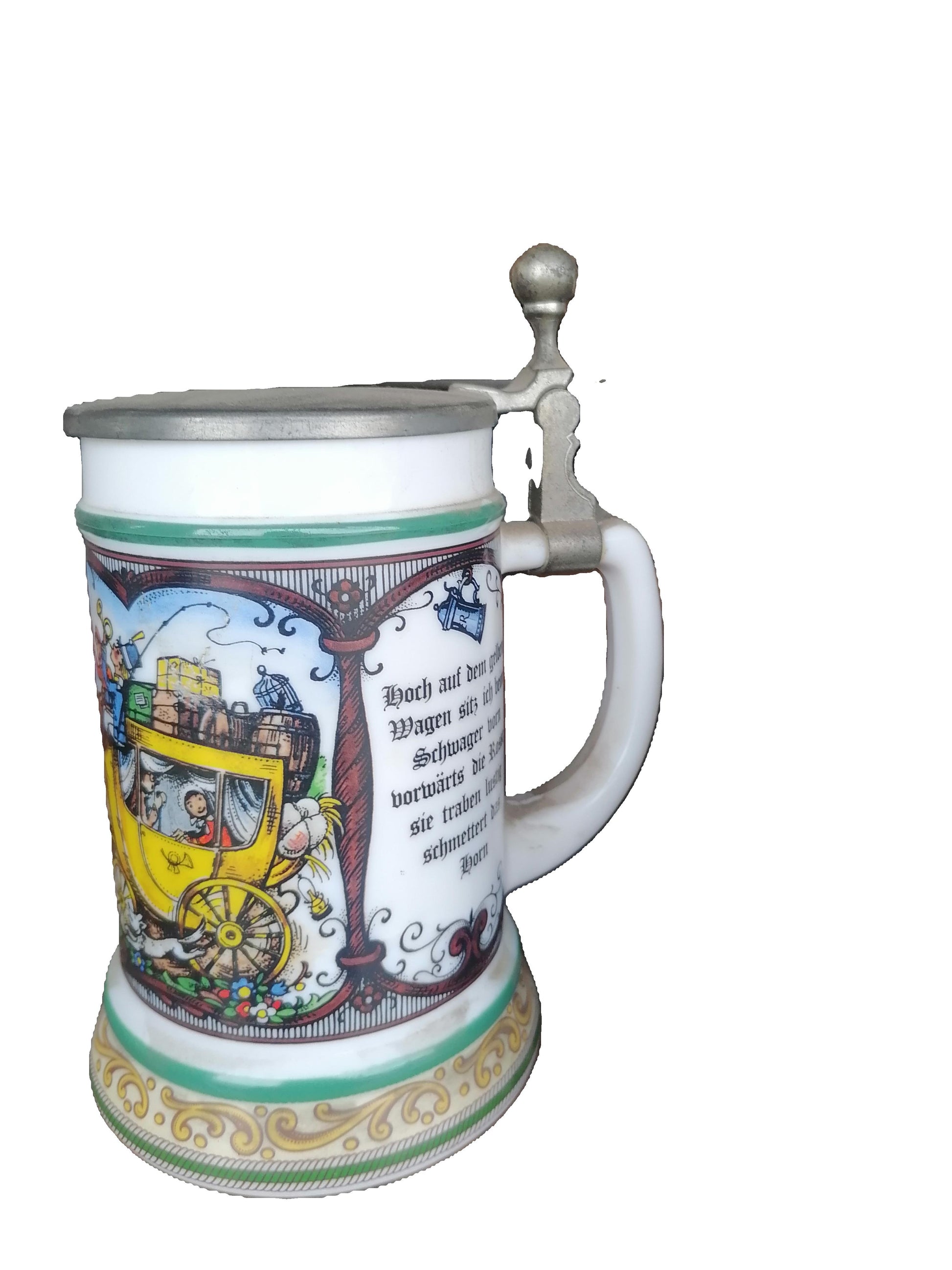 jarra de cerveza clásica fabricada en Alemania Occidental BMF - Antiques Bazaar Ensenada