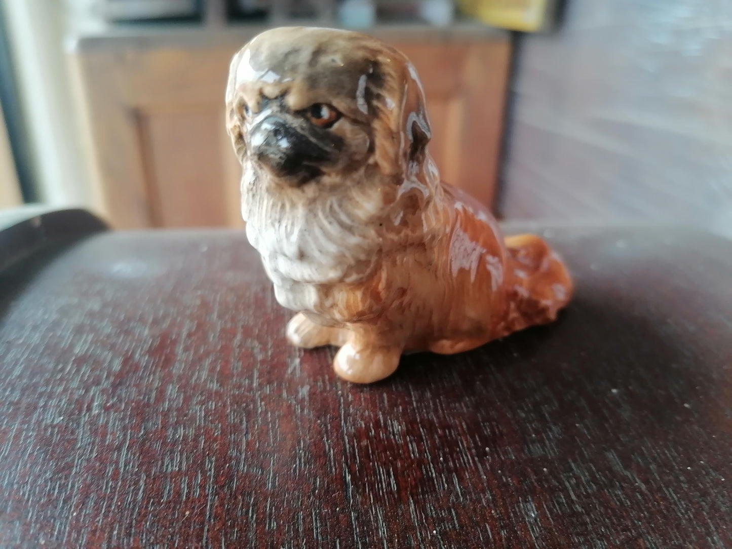 Perro Pekines De Ceramica. - Antiques Bazaar Ensenada