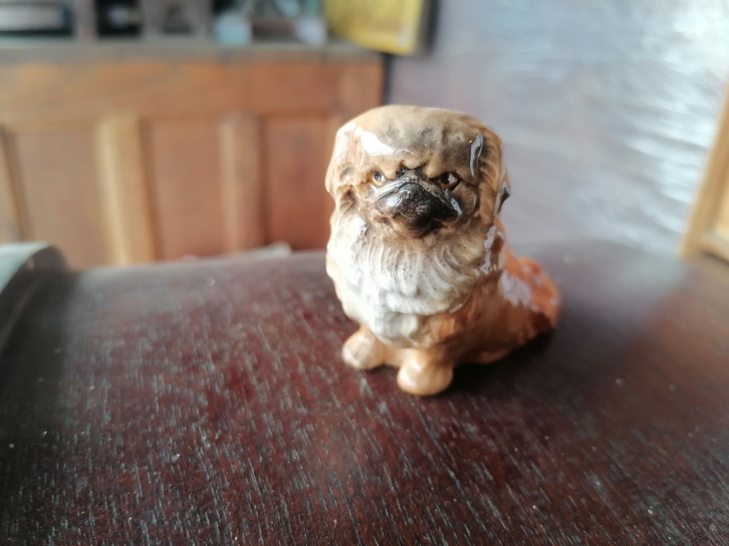 Perro Pekines De Ceramica. - Antiques Bazaar Ensenada